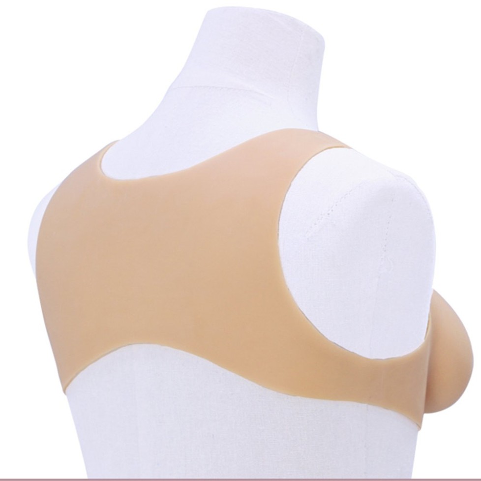 Buste Faux Seins Silicone Encolure Ronde Bonnet C