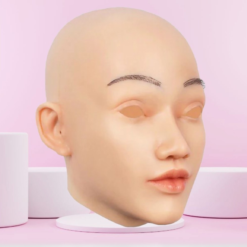 Masque En Silicone Tête Pleine Visage Réaliste 