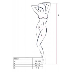 BS068W Bodystocking - Blanc