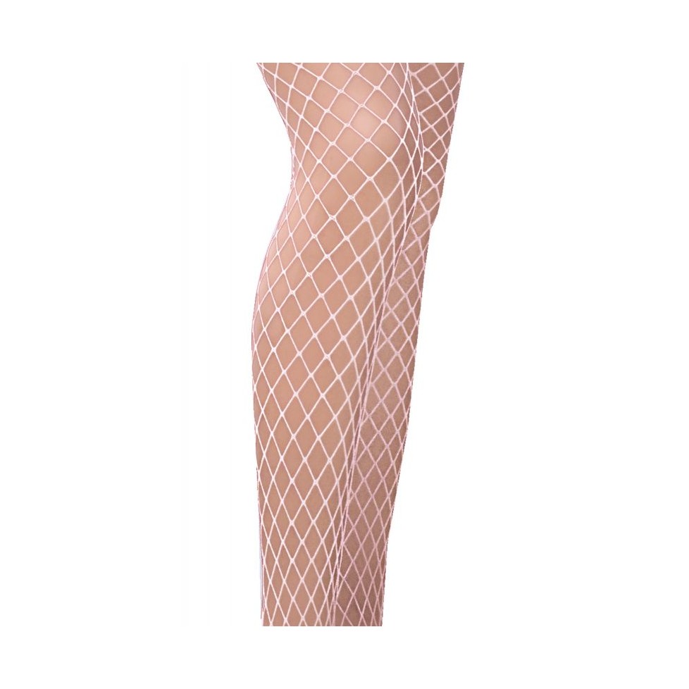 TI019 Collants Résille - Blanc