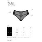 Nuites double string - Noir