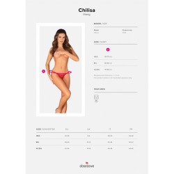 Chilisa string ouvert - Rouge