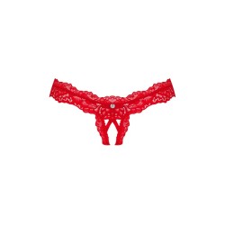 Amor Cherris string ouvert - Rouge