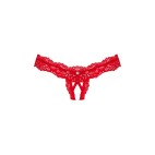 Amor Cherris string ouvert - Rouge