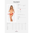 Amor Cherris string ouvert - Rouge