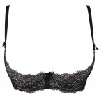 V-9841 Soutien gorge ouvert - Noir