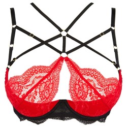 V-10001 Soutien-gorge - Noir et Rouge