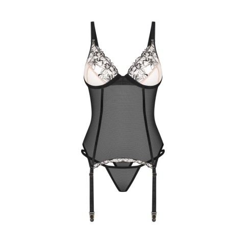 Vila blanes corset et string - Noirs