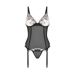 Vila blanes corset et string - Noirs