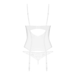 Alissium corset et string - Blancs