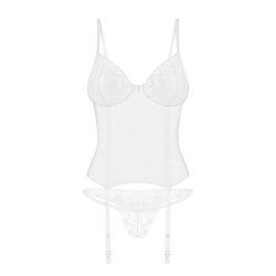 Alissium corset et string - Blancs