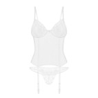 Alissium corset et string - Blancs