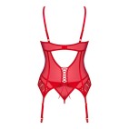 Ingridia corset et string - Rouge