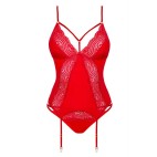 Diyosa Corset et culotte - Rouge