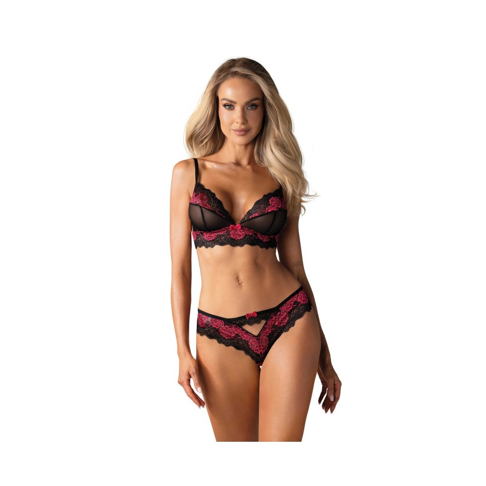 Tulia Ensemble 2 pcs - Noir et Fuchsia