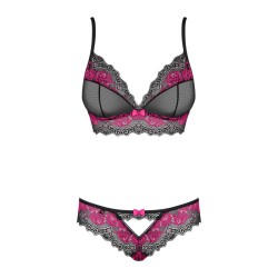 Tulia Ensemble 2 pcs - Noir et Fuchsia