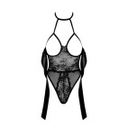 Sexy Kiss 246 body et ruban de satin - noir