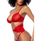 Ensemble 3 pièces rouge  MAL8904RD