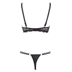 Ensemble soutien-gorge demi seins a armatures et string - R2221098