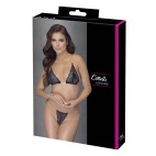 Soutien-gorge dentelle avec bretelles transparente et string - R2213796