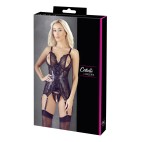 Bustier noir avec jarretelles amovibles - OR2632632BLK