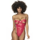 Body en vinyle rouge scintillant - MAL2742RED