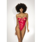 Body en vinyle rouge scintillant - MAL2742RED