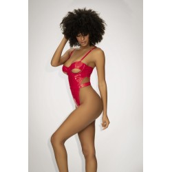 Body en vinyle rouge scintillant - MAL2742RED