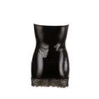 Petit robe aspect cuit Sexy noir avec dentelle - OR2715244BLK