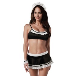 Maid set Costume de soubrette - Noir