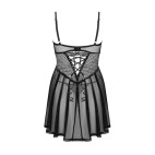 Chemeris babydoll et String - Noire