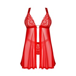 Elianes babydoll et string - Rouge