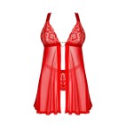 Elianes babydoll et string - Rouge