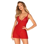 Chilisa babydoll et string - Rouge