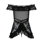 Flores babydoll - Noir