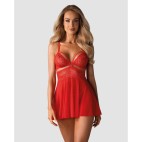 838-BAB-3 Babydoll - Rouge