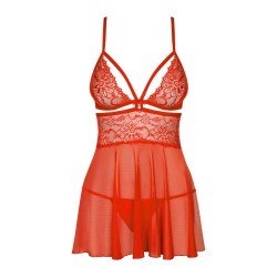 838-BAB-3 Babydoll - Rouge