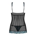 Amanta Babydoll - Noir et Turquoise