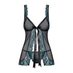 Amanta Babydoll - Noir et Turquoise