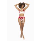 Costume d'infirmière sexy de trois pièces - MAL6464COS