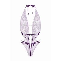 Body string ouvert Renee violet - Christine