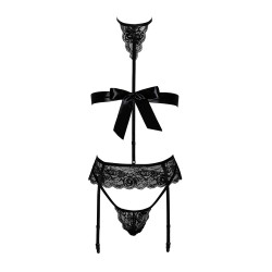 Ensemble Bondage Black Set 4 pièces Kiss 244 - Kissable