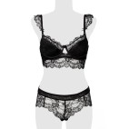 Ensemble culotte et balconnet dentelle - Grey Velvet