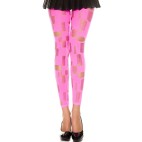 Legging rose fluo ajouré petits et grands trous - MH35472NEP