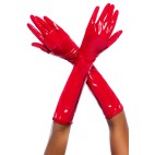 Gants en vinyle rouge - MAL125GLRD