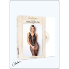 Bodystocking en fine résille noire avec laçage - Le Numéro 14 - Collection Bodystocking - CM99014