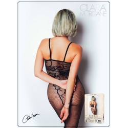 Bodystocking résille imprimé motifs floraux - Le Numéro 13 - Collection Bodystocking - CM99013