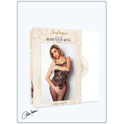 Bodystocking résille imprimé motifs floraux - Le Numéro 13 - Collection Bodystocking - CM99013