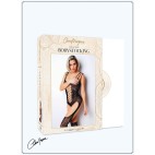 Bodystocking dentelle floral et triple bretelles - Le Numéro 9 - Collection Bodystocking - CM99009