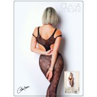 Body noir avec ouverture sexy - Le Numéro 3 - Collection Bodystocking - CM99003